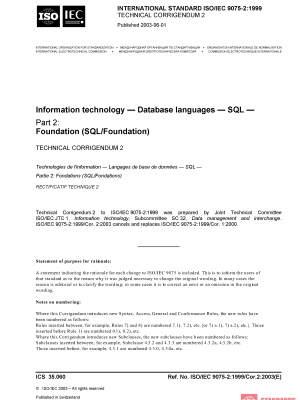 ISO/IEC 9075-2:1999/Cor 2:2003 PDF