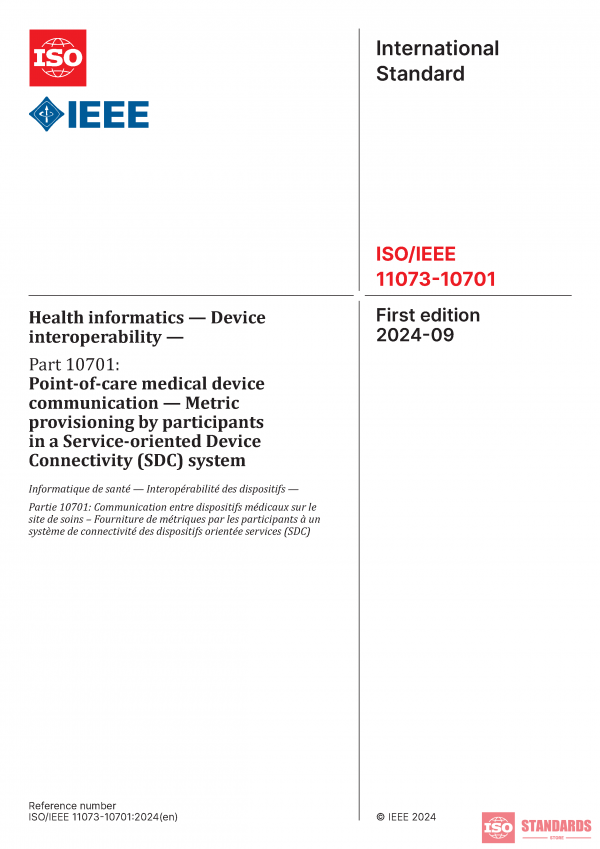 ISO/IEEE 11073-10701:2024 PDF