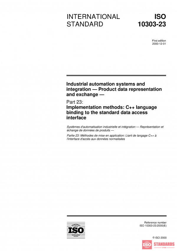 ISO 10303-23:2000 PDF