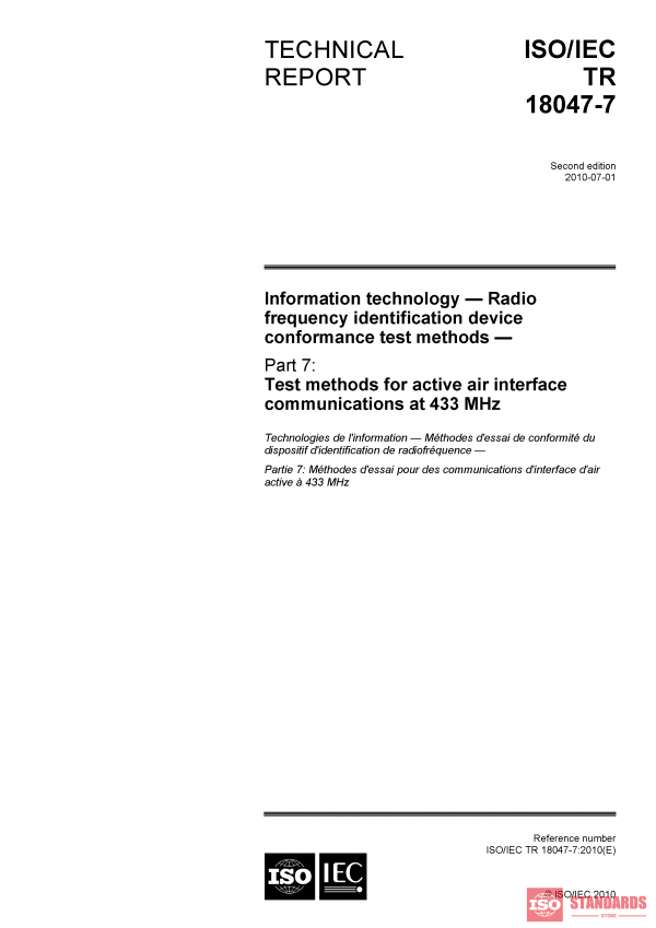 ISO/IEC TR 18047-7:2010 PDF