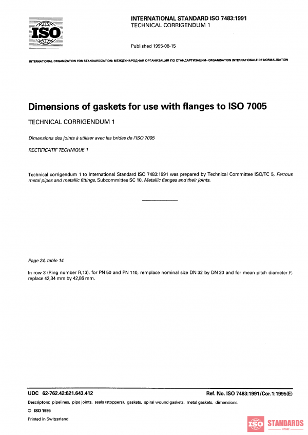 ISO 7483:1991/Cor 1:1995 PDF