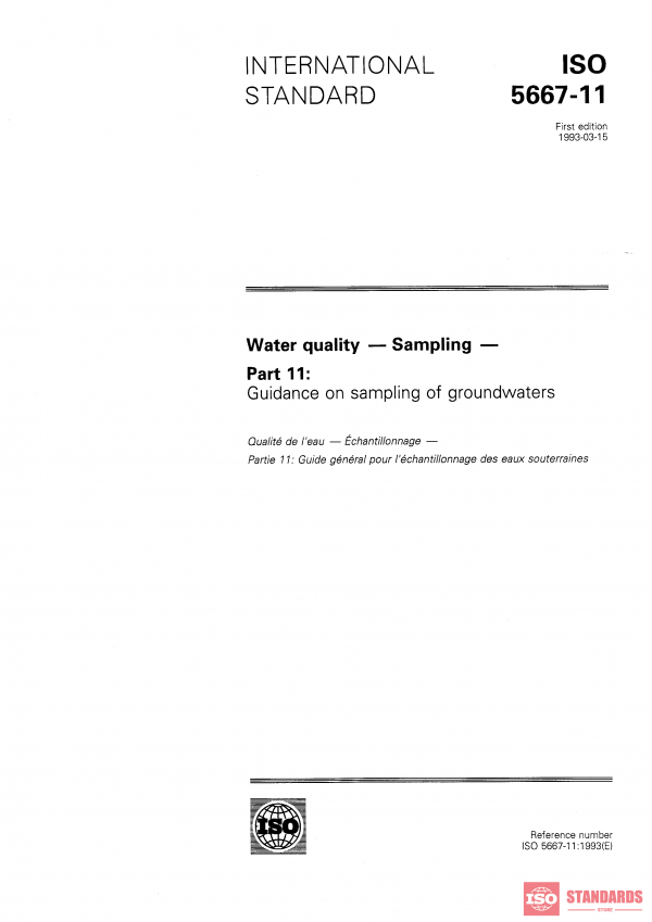 ISO 5667-11:1993 PDF