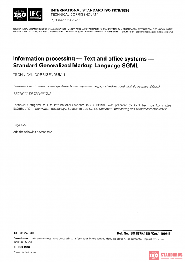 ISO 8879:1986/COR1:1996 PDF