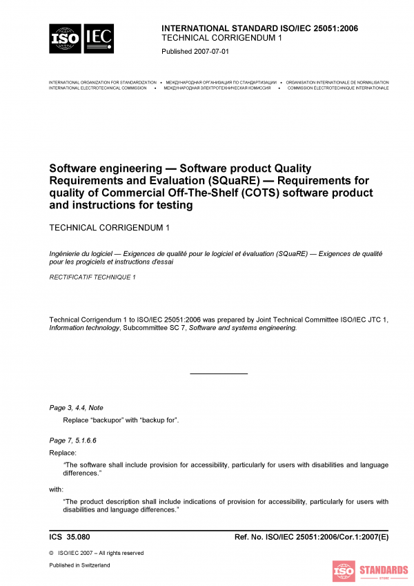 ISO/IEC 25051:2006/Cor 1:2007 PDF