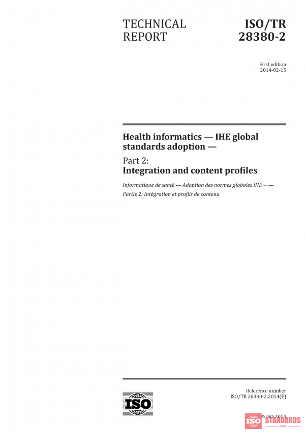 ISO/TR 28380-2:2014 PDF