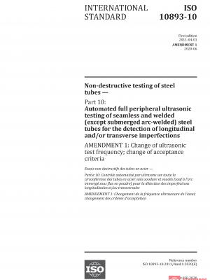 ISO 10893-10:2011/Amd 1:2020 PDF