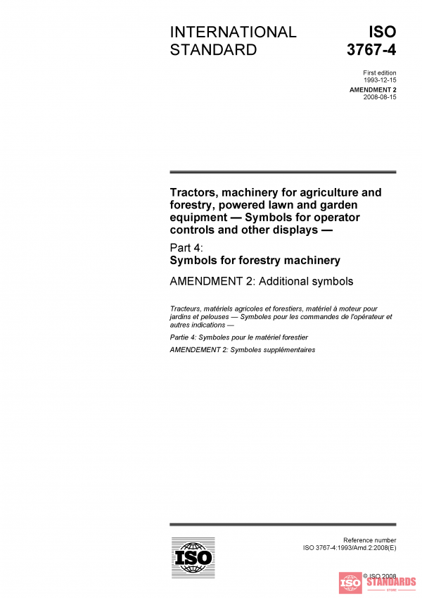 ISO 3767-4:1993/Amd 2:2008 PDF