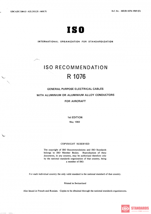 ISO/R 1076:1969 PDF
