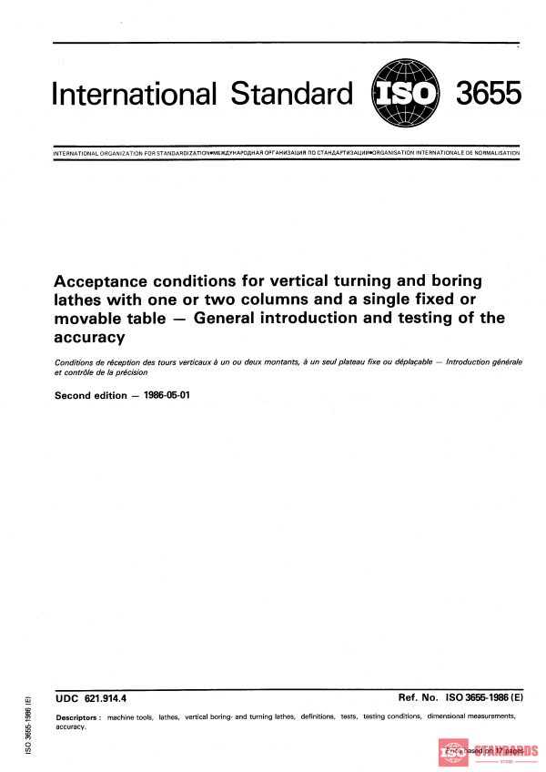 ISO 3655:1986 PDF