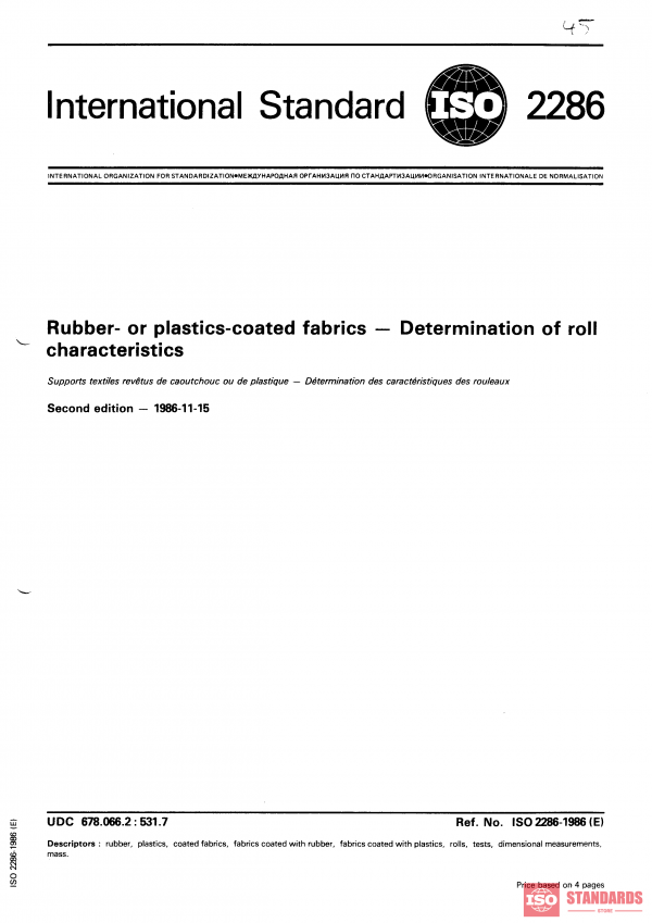 ISO 2286:1986 PDF