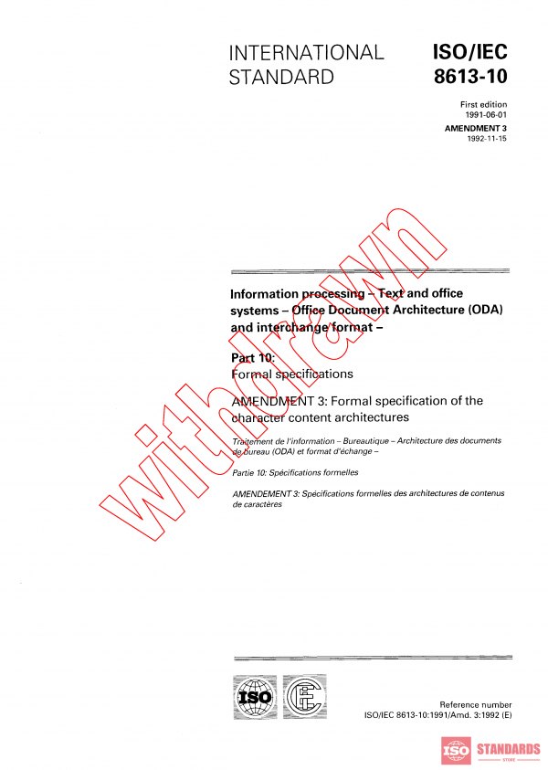ISO/IEC 8613-10:1991/AMD3:1992 PDF