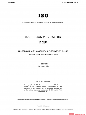 ISO/R 284:1962 PDF