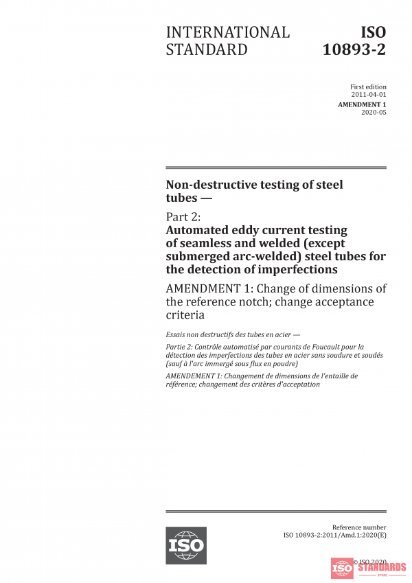 ISO 10893-2:2011/Amd 1:2020 PDF