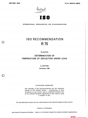 ISO/R 75:1958 PDF