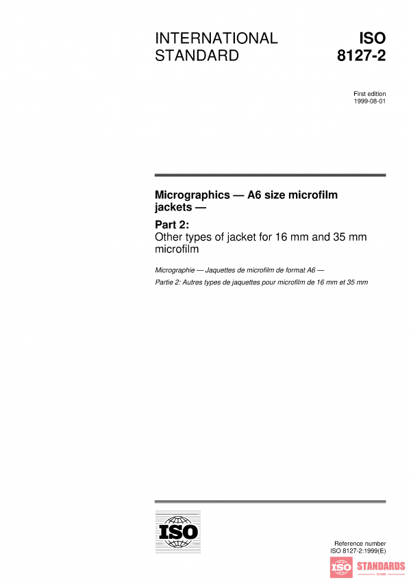 ISO 8127-2:1999 PDF