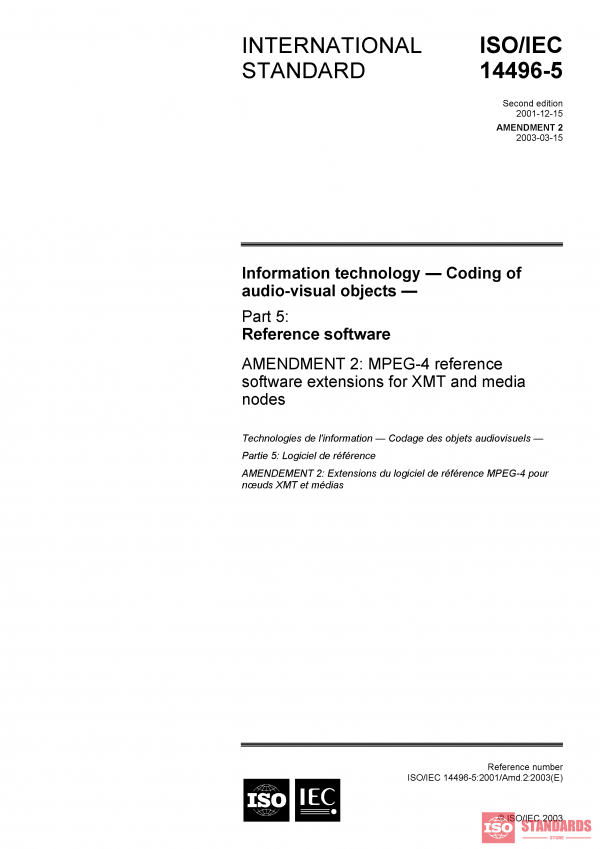ISO/IEC 14496-5:2001/Amd 2:2003 PDF