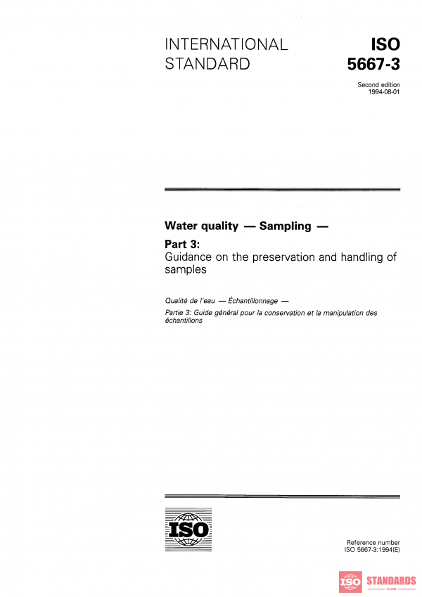 ISO 5667-3:1994 PDF