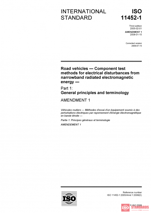 ISO 11452-1:2005/Amd 1:2008 PDF