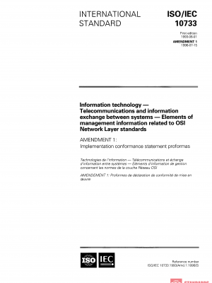 ISO/IEC 10733:1993/Amd 1:1996 PDF