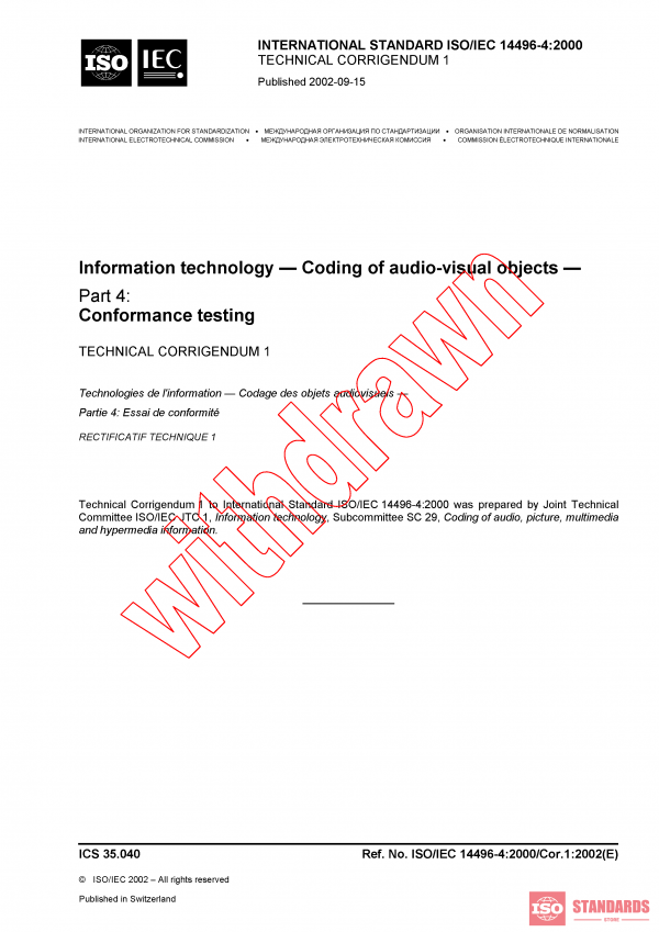 ISO/IEC 14496-4:2000/COR1:2002 PDF