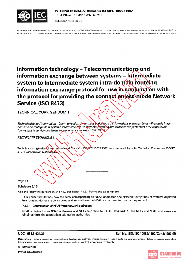 ISO/IEC 10589:1992/COR1:1993 PDF