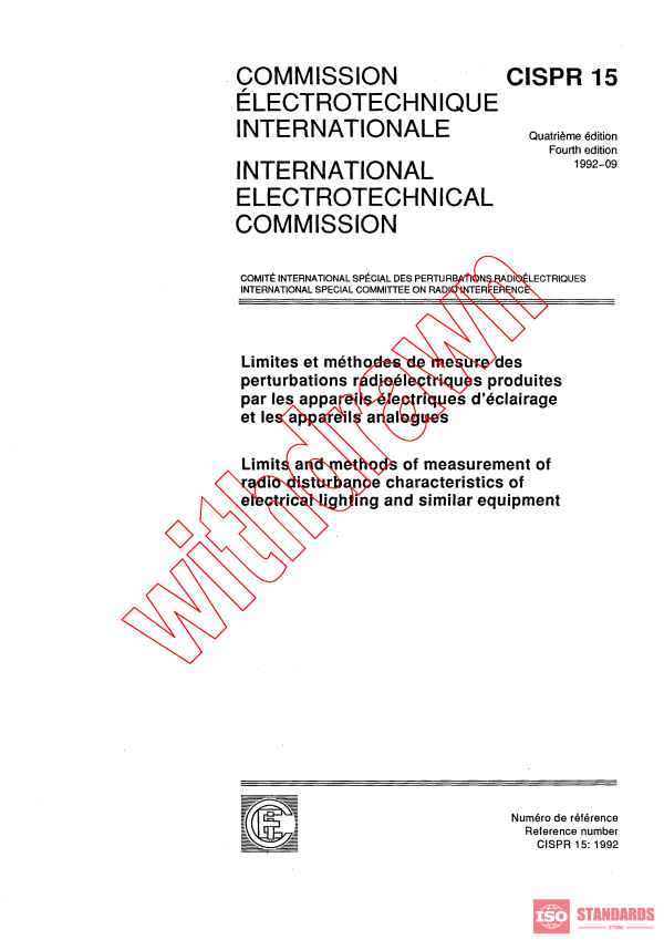 CISPR 15:1992 PDF