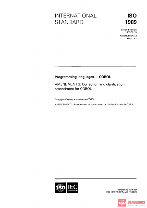 ISO 1989:1985/Amd 2:1994 PDF
