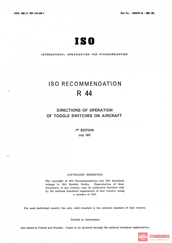 ISO/R 44:1957 PDF