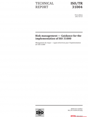 ISO/TR 31004 :2013 PDF