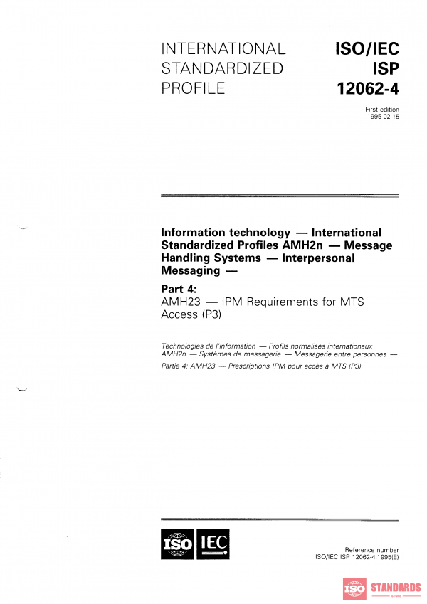 ISO/IEC ISP 12062-4:1995 PDF