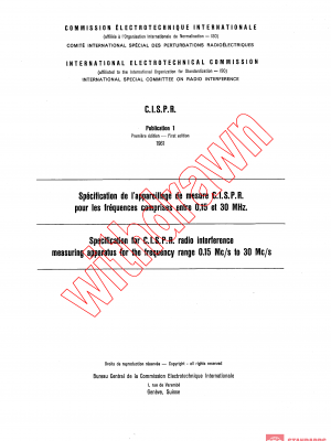 CISPR 1:1961 PDF