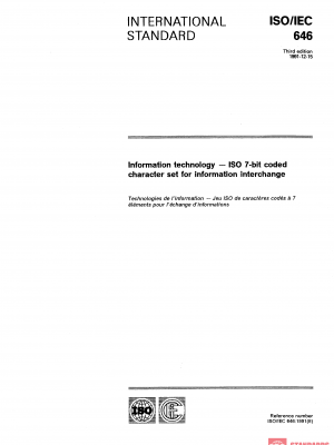 ISO/IEC 646 WG:1991 PDF