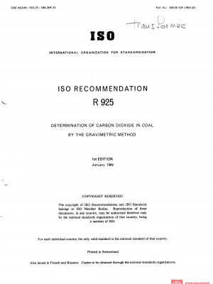ISO/R 925:1969 PDF