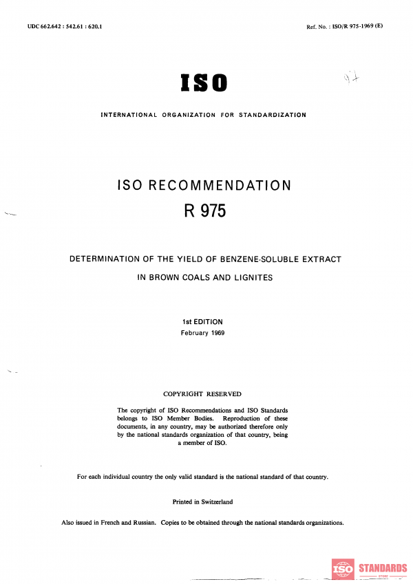 ISO/R 975:1969 PDF