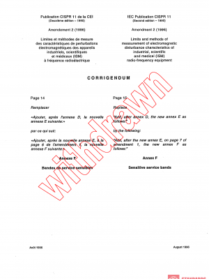 CISPR 11:1990/AMD2:1996/COR1:1996 PDF