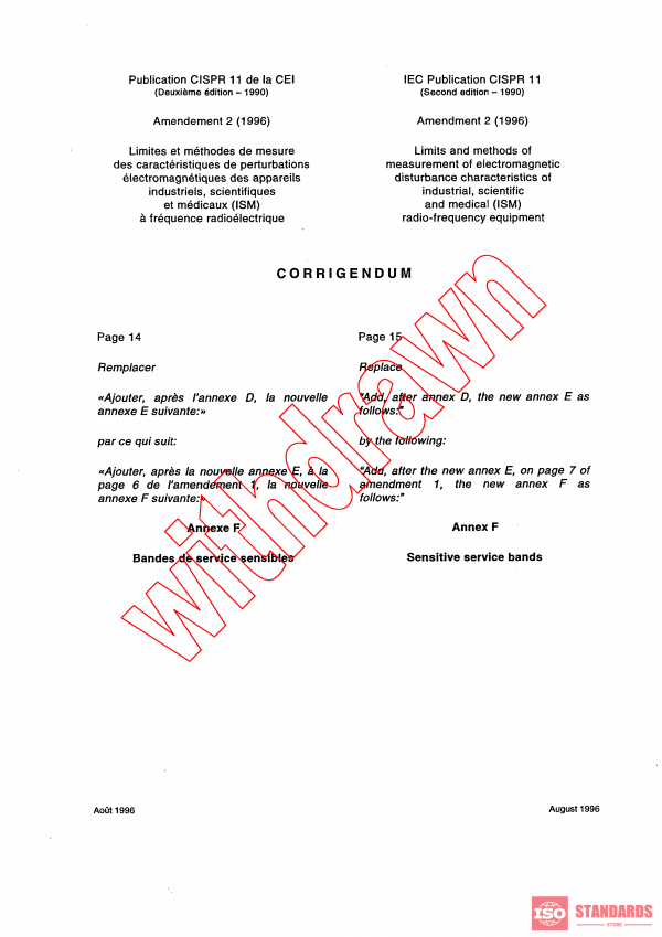 CISPR 11:1990/AMD2:1996/COR1:1996 PDF