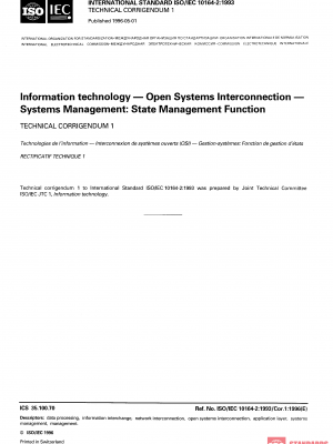 ISO/IEC 10164-2:1993/Cor 1:1996 PDF