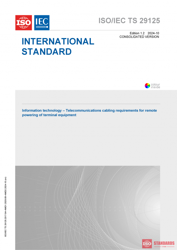 ISO/IEC TS 29125:2017+AMD1:2020+AMD2:2024 CSV PDF