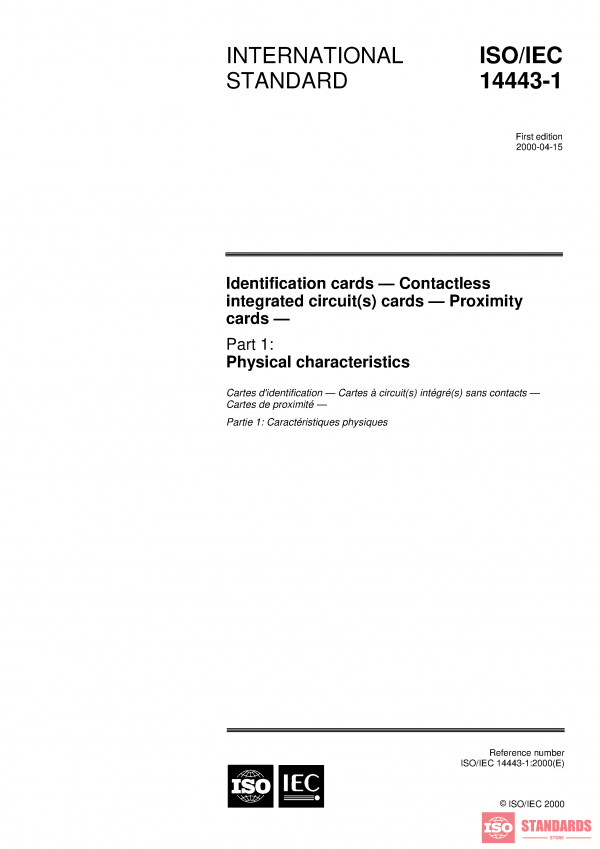 ISO/IEC 14443-1:2000 PDF