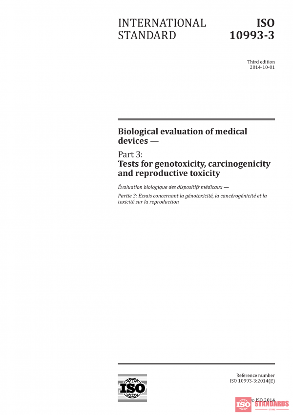 ISO 10993 3:2014 PDF