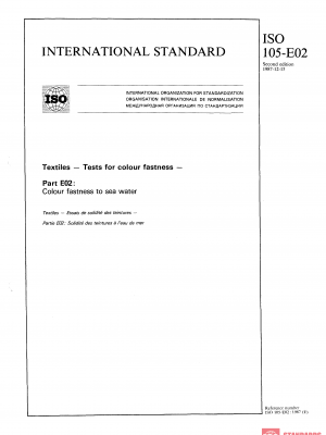 ISO 105-E02:1987 PDF