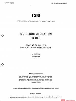 ISO/R 100:1959 PDF