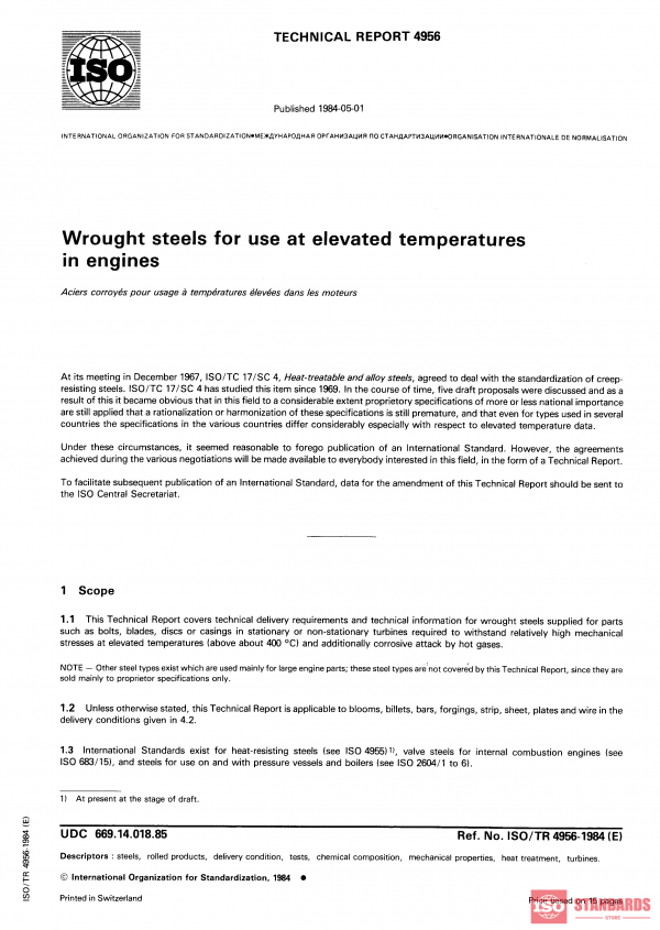 ISO/TR 4956:1984 PDF