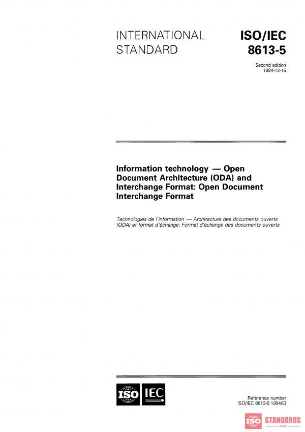 ISO/IEC 8613-5:1994 PDF