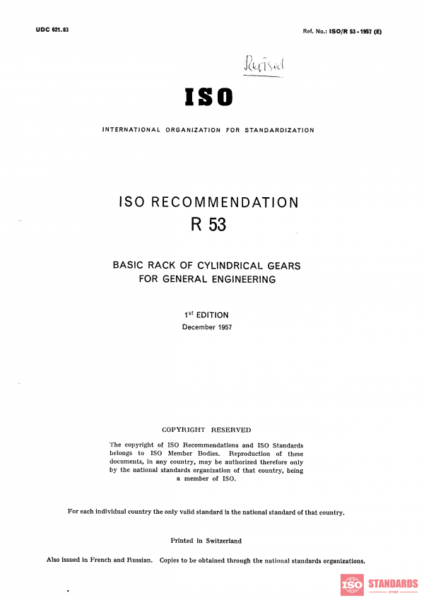 ISO/R 53:1957 PDF