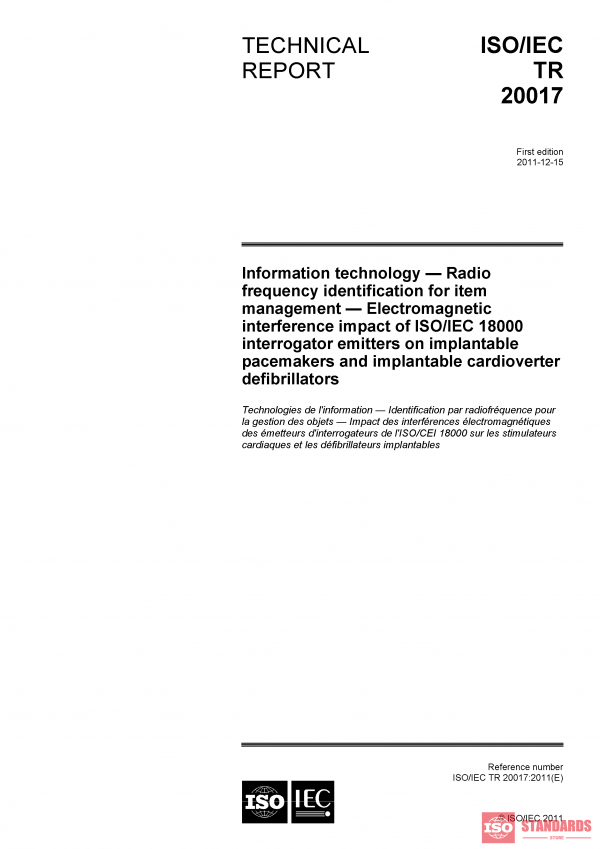 ISO/IEC TR 20017:2011 PDF