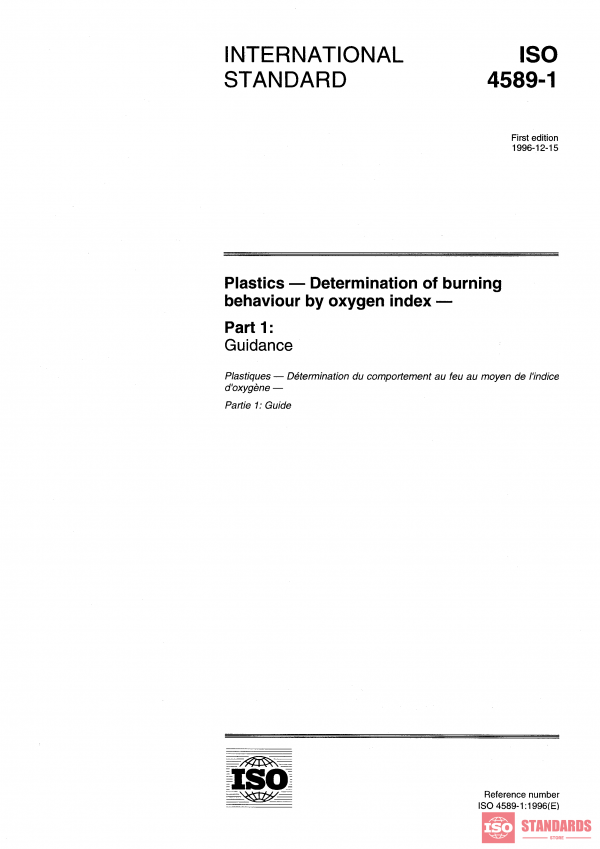 ISO 4589-1:1996 PDF