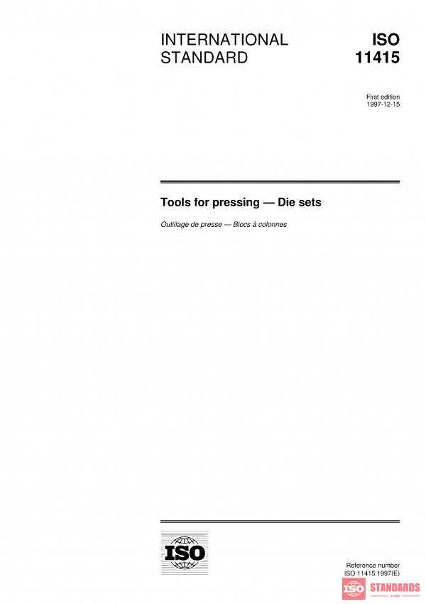 ISO 11415:1997 PDF