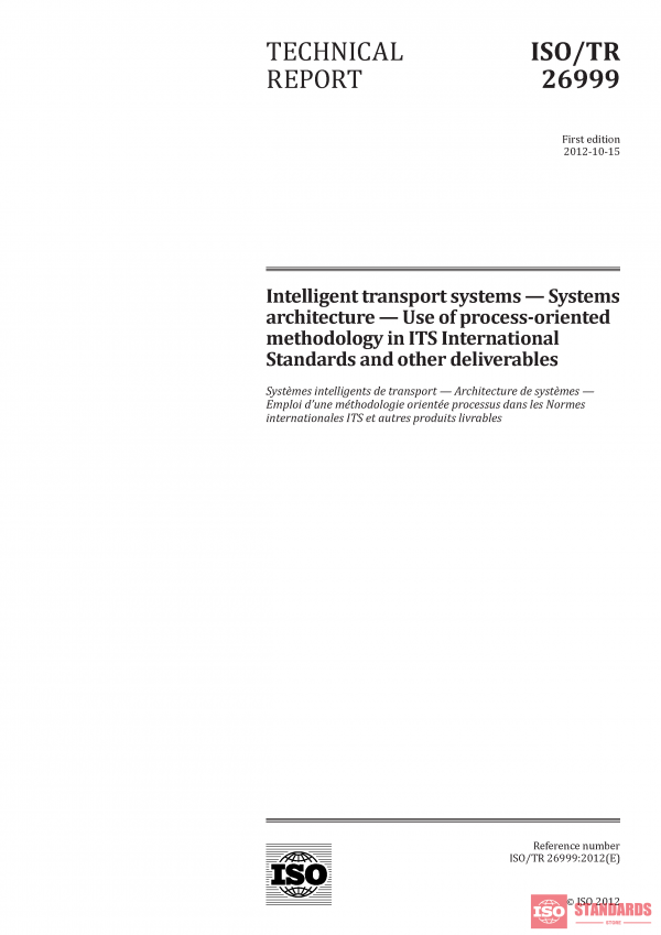 ISO/TR 26999:2012 PDF