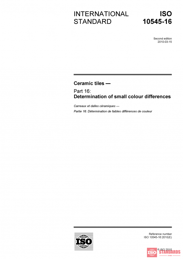ISO 10545-16:2010 PDF